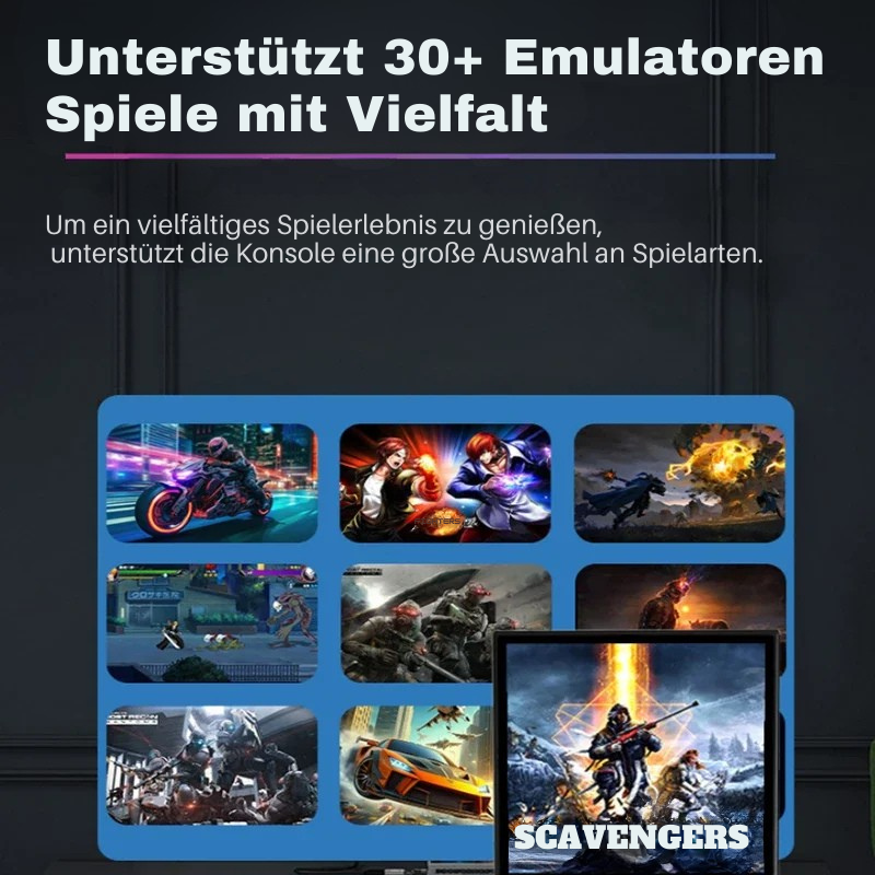 R36 Max Retro Handheld Spielekonsole 64/128GB | 22000+ Spiele | 4 Zoll IPS - Retroengel