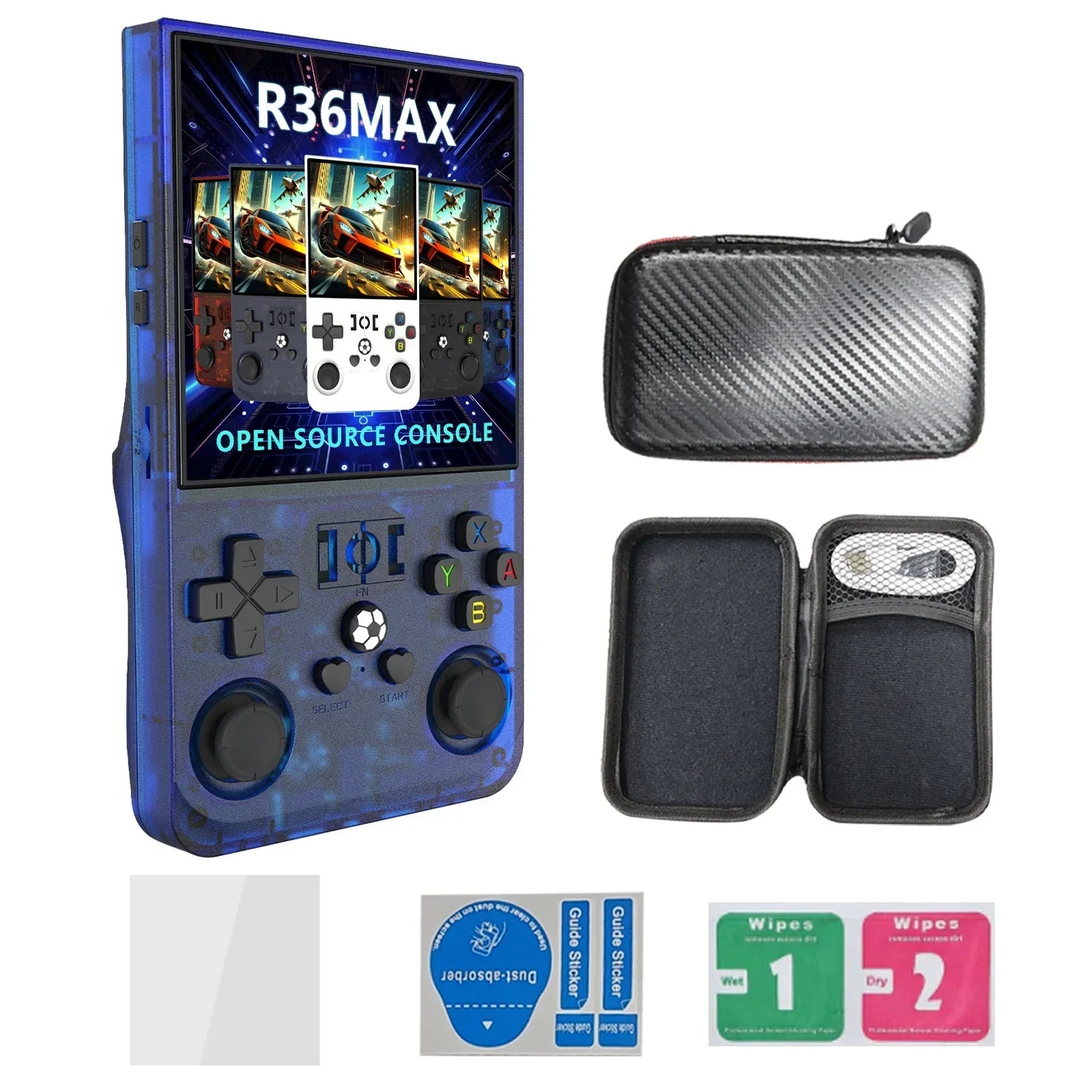 R36 Max Retro Handheld Spielekonsole 64/128GB | 22000+ Spiele | 4 Zoll IPS - Retroengel