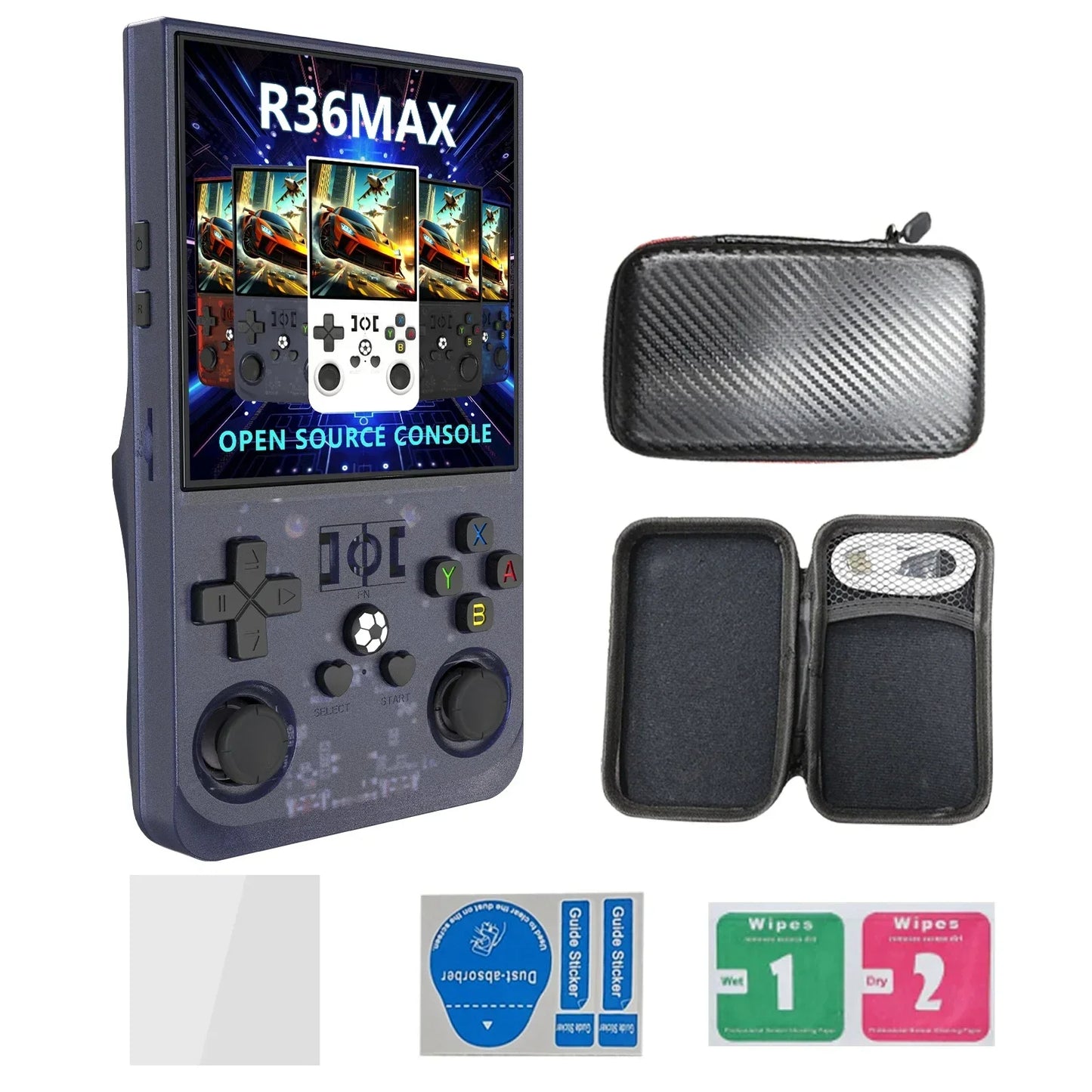 R36 Max Retro Handheld Spielekonsole 64/128GB | 22000+ Spiele | 4 Zoll IPS - Retroengel