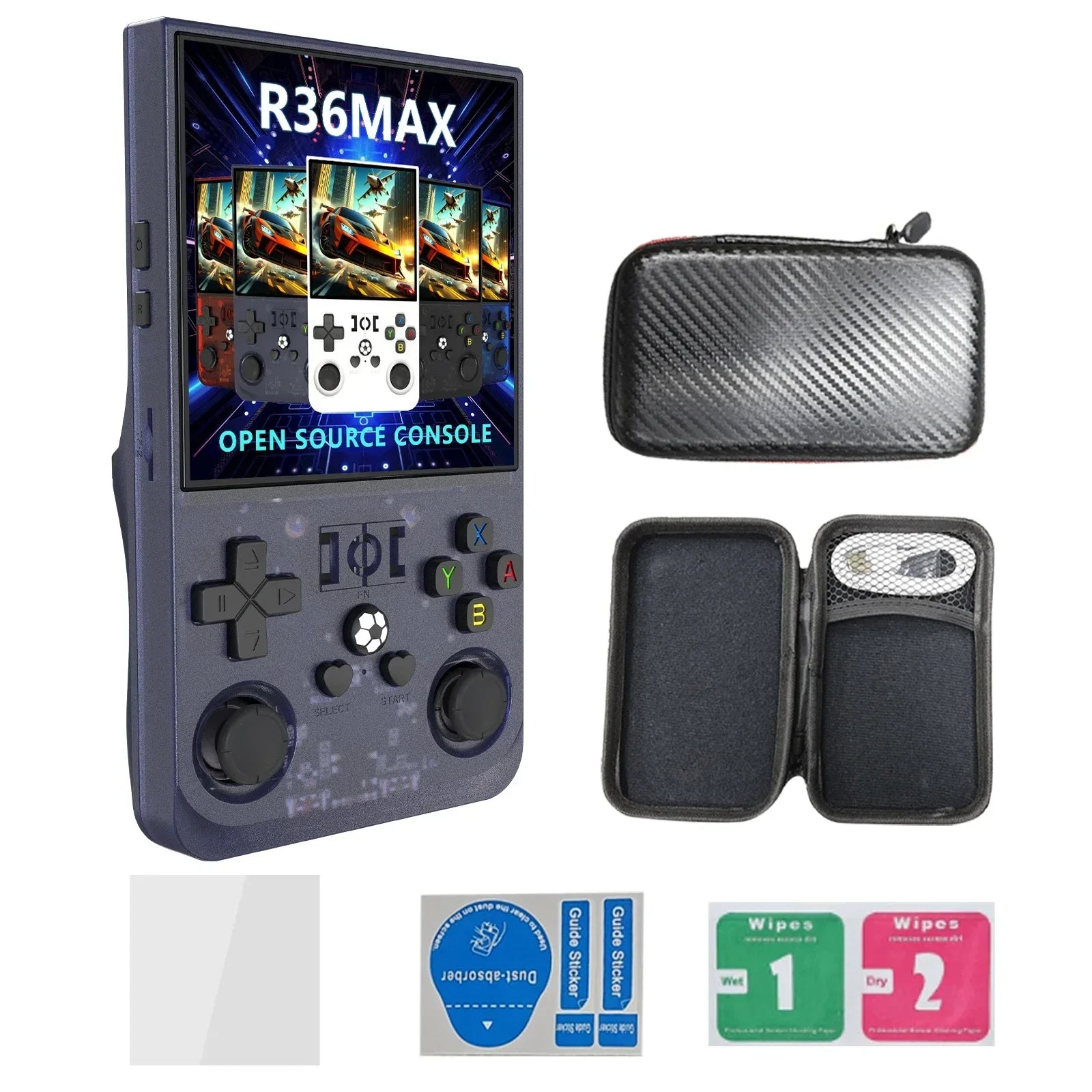 R36 Max Retro Handheld Spielekonsole 64/128GB | 22000+ Spiele | 4 Zoll IPS - Retroengel