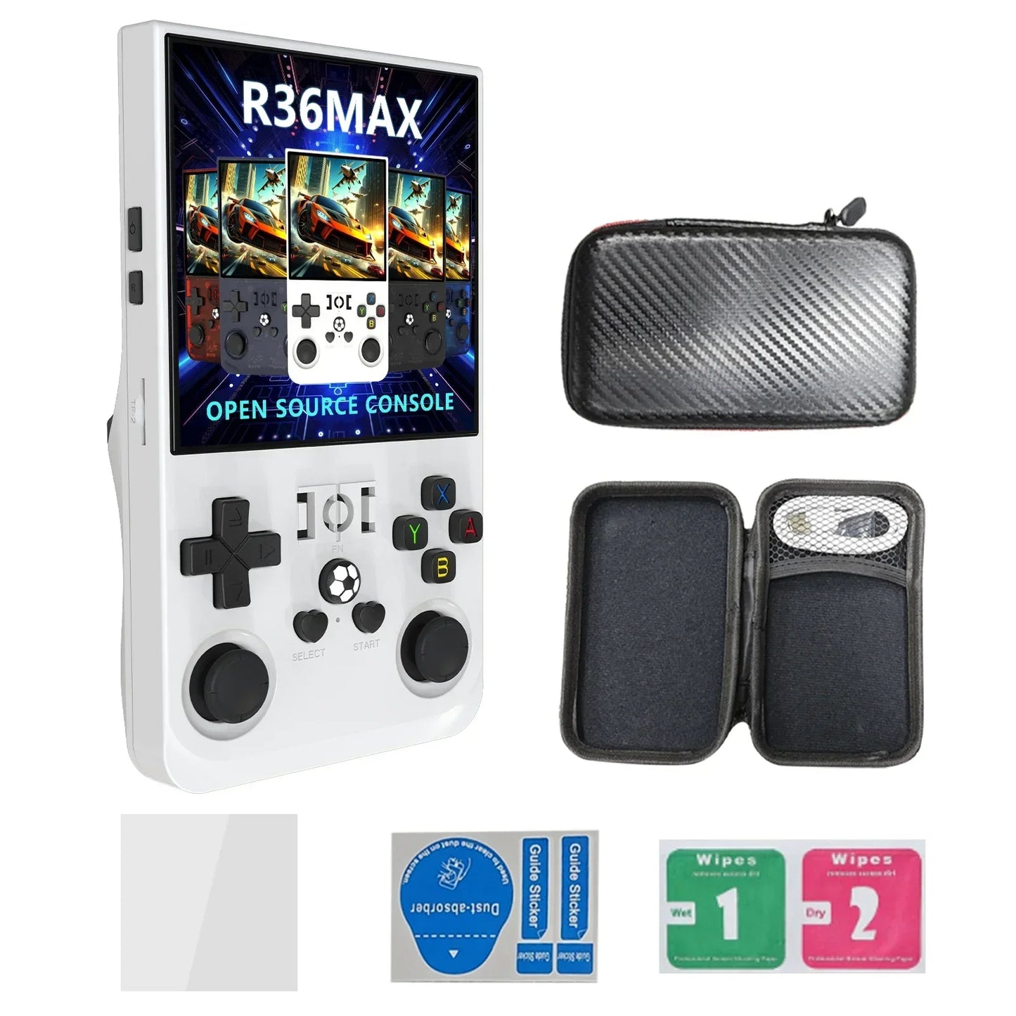 R36 Max Retro Handheld Spielekonsole 64/128GB | 22000+ Spiele | 4 Zoll IPS - Retroengel