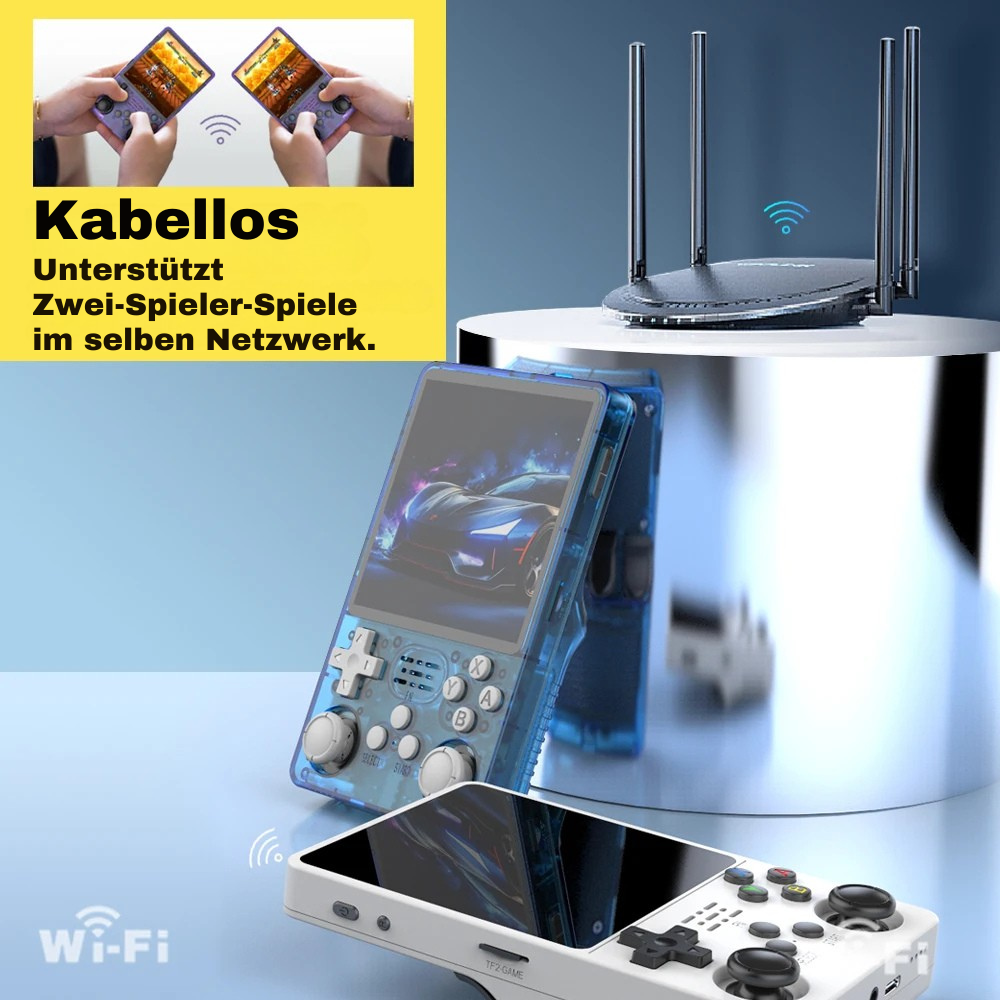 R36Plus Retro Handheld Konsole 4" IPS Linux 64Bit RK3326 N64 PS1 Portable - Retroengel