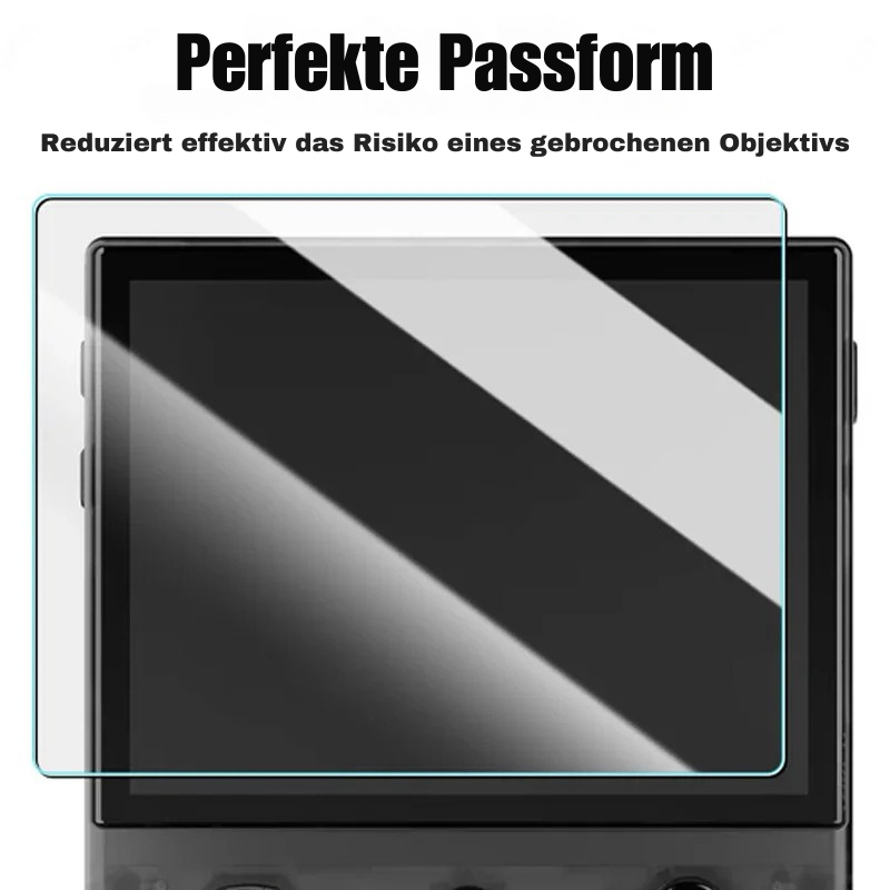 9H gehärtetes Glas für R36S 3,5″ HD-Spielkonsole Displayschutzfolie - Retroengel