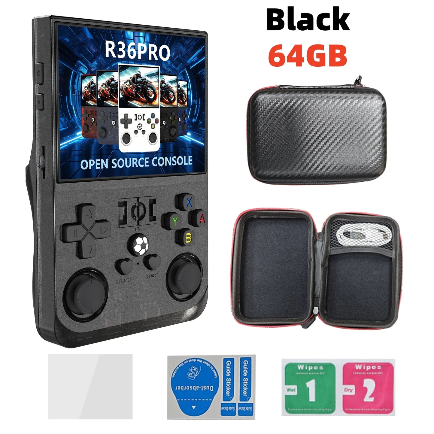R36 PRO Retro Handheld Konsole – 128GB, 3,5″ IPS
