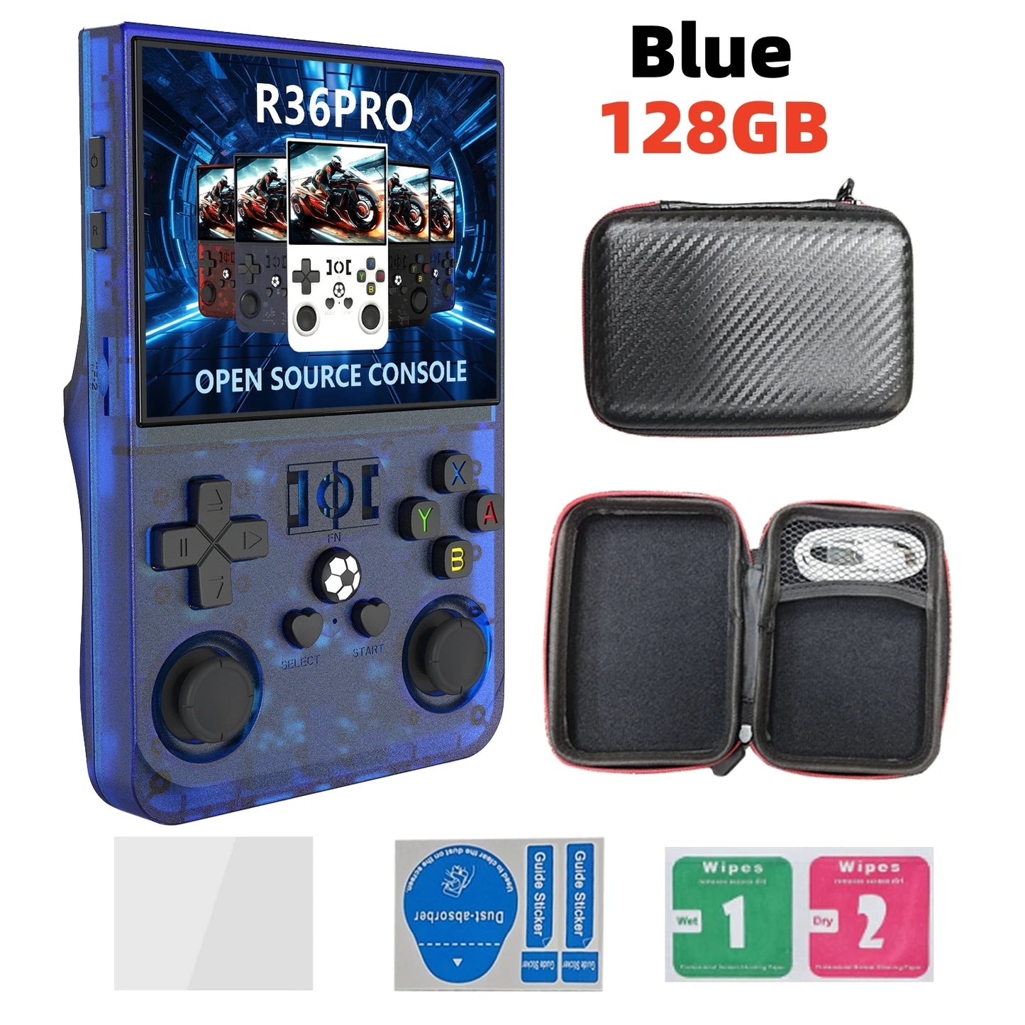 R36 PRO Retro Handheld Konsole – 128GB, 3,5″ IPS