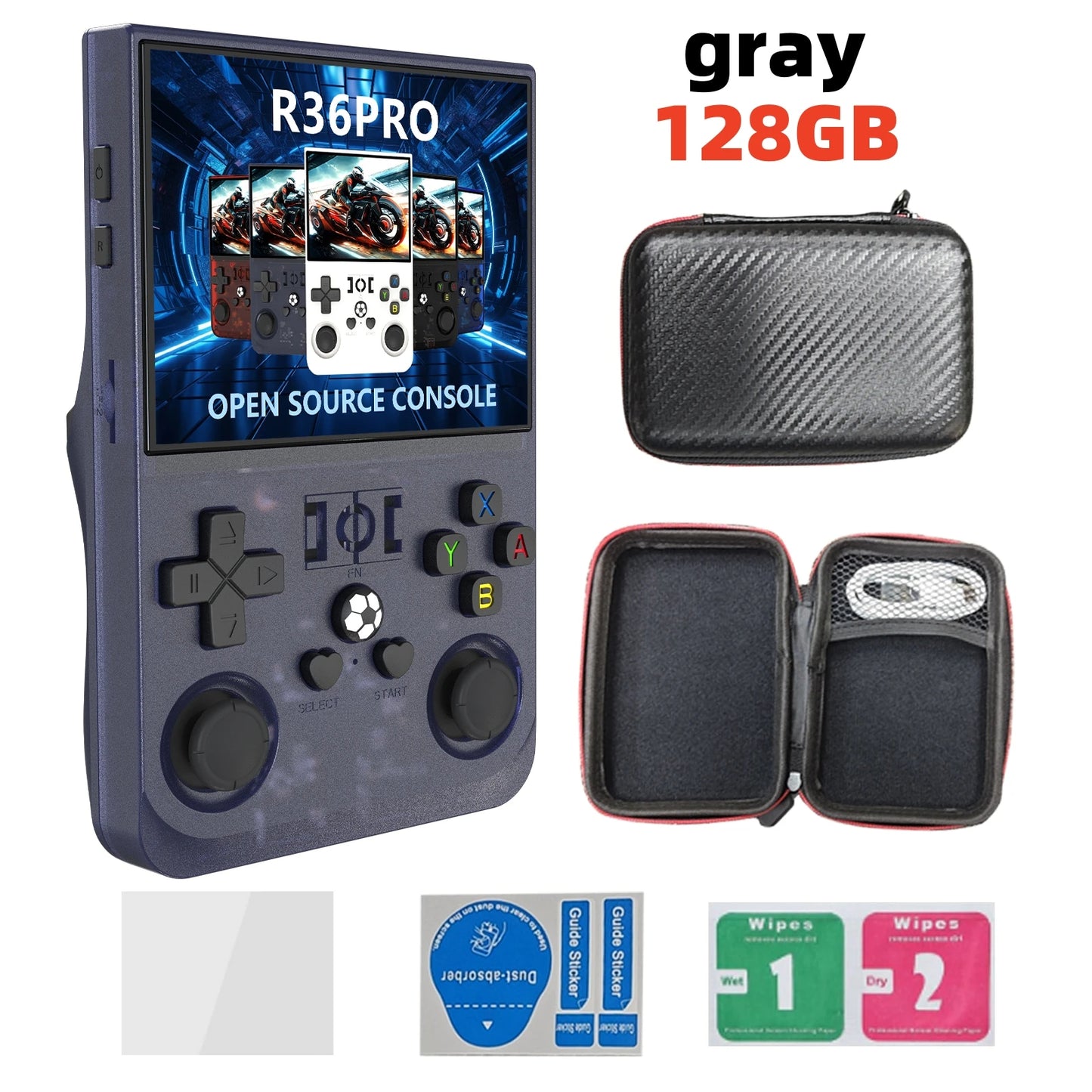 R36 PRO Retro Handheld Konsole – 128GB, 3,5″ IPS