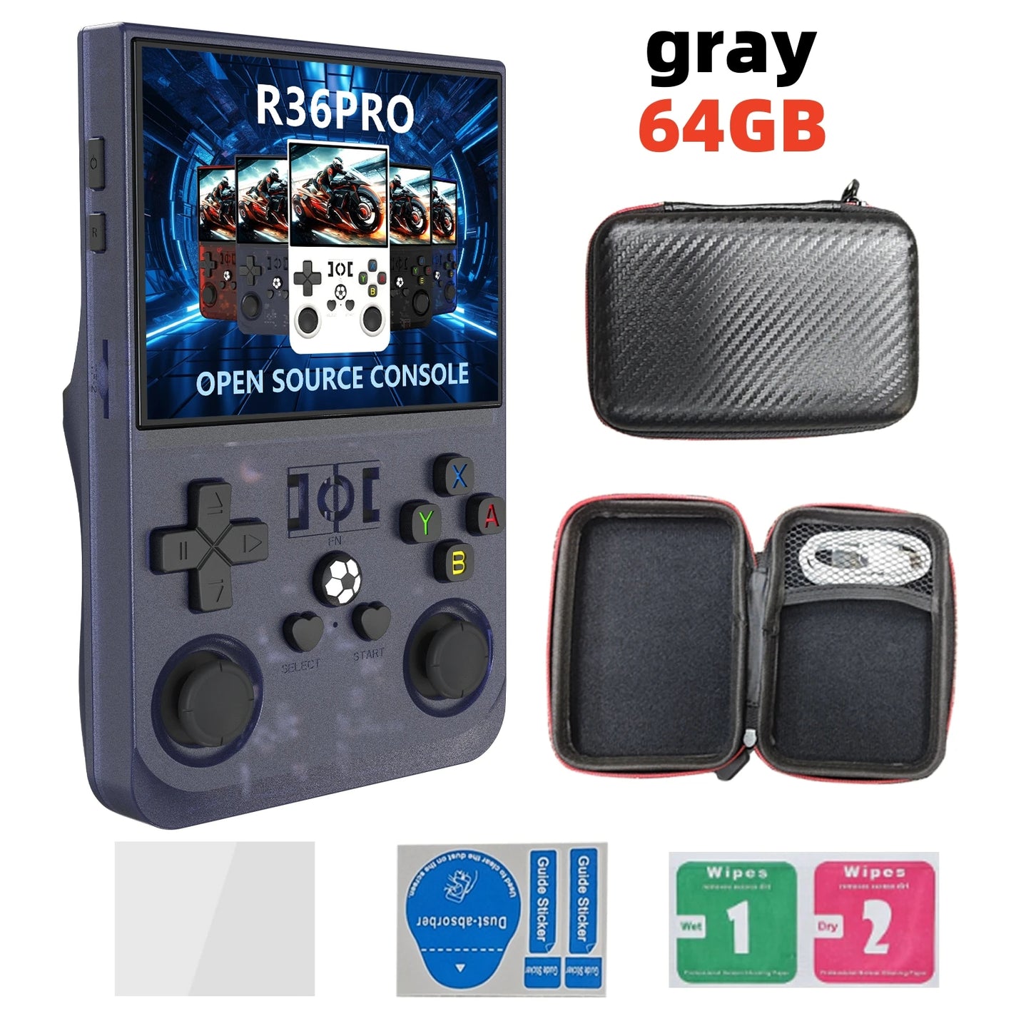 R36 PRO Retro Handheld Konsole – 128GB, 3,5″ IPS