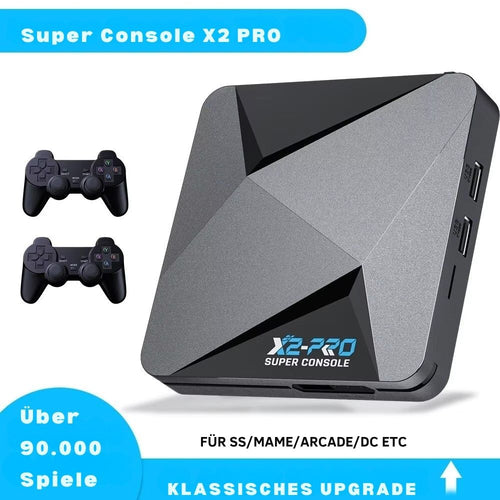 Super Console X2 Pro Retro Konsole & Android TV – 90.000+ Spiele 256GB - Retroengel