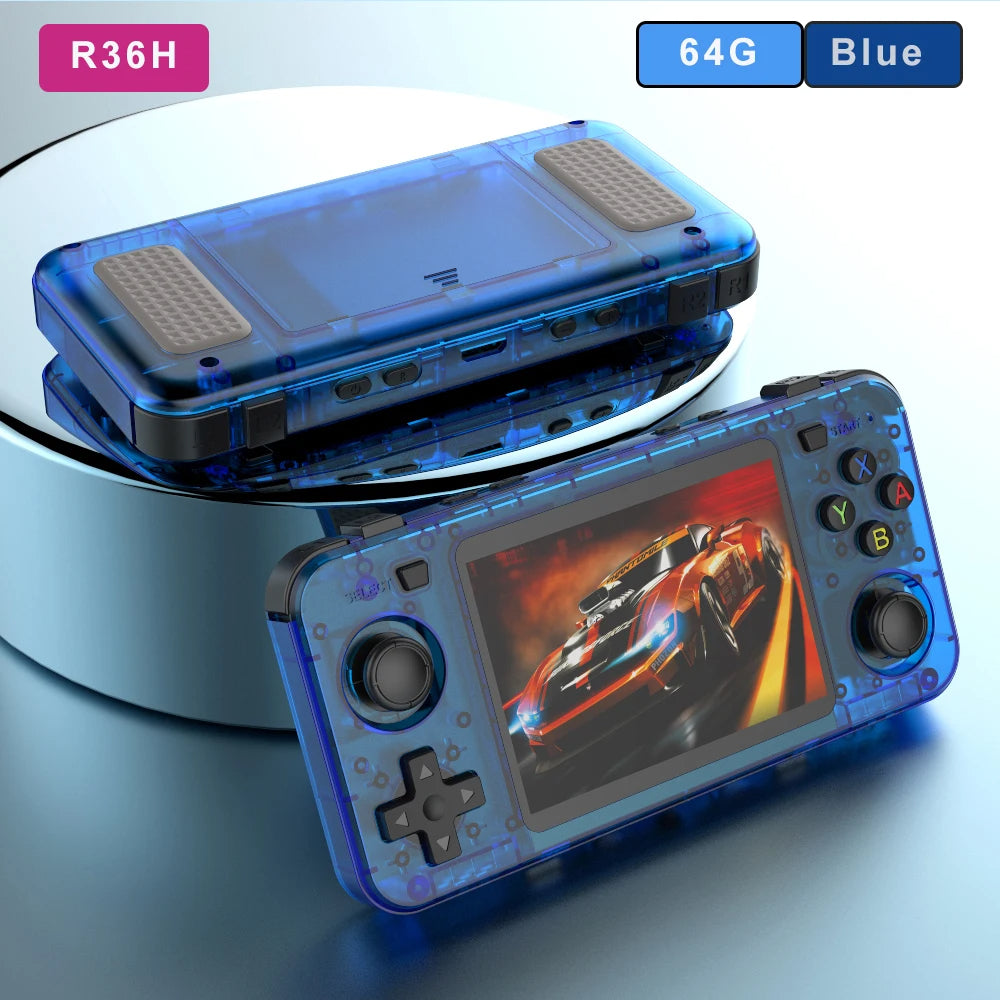 Neue R36H Retro Handheld Spielekonsole 3,5" IPS Linux RK3326 20000+ Games - Retroengel