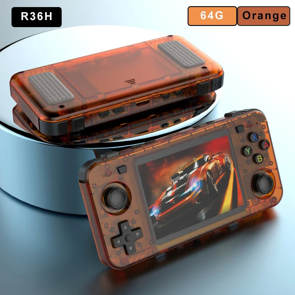 Neue R36H Retro Handheld Spielekonsole 3,5" IPS Linux RK3326 20000+ Games - Retroengel