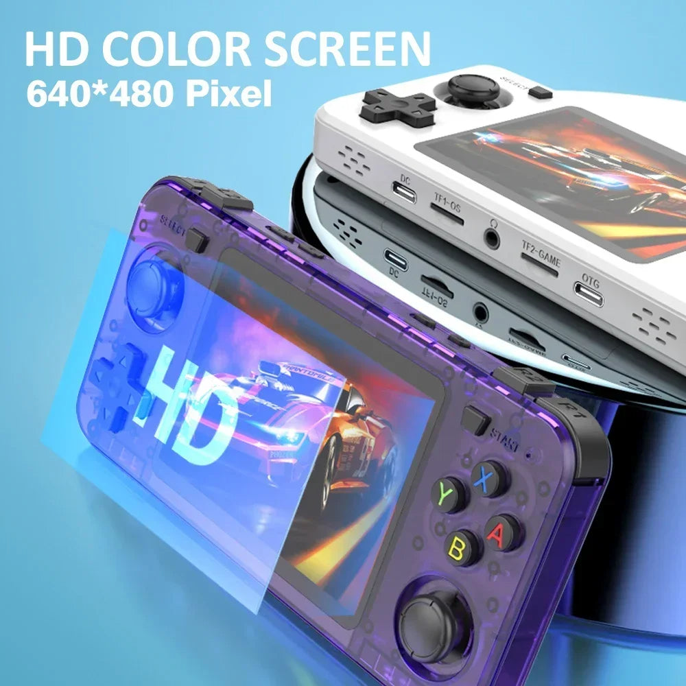 Neue R36H Retro Handheld Spielekonsole 3,5" IPS Linux RK3326 20000+ Games - Retroengel