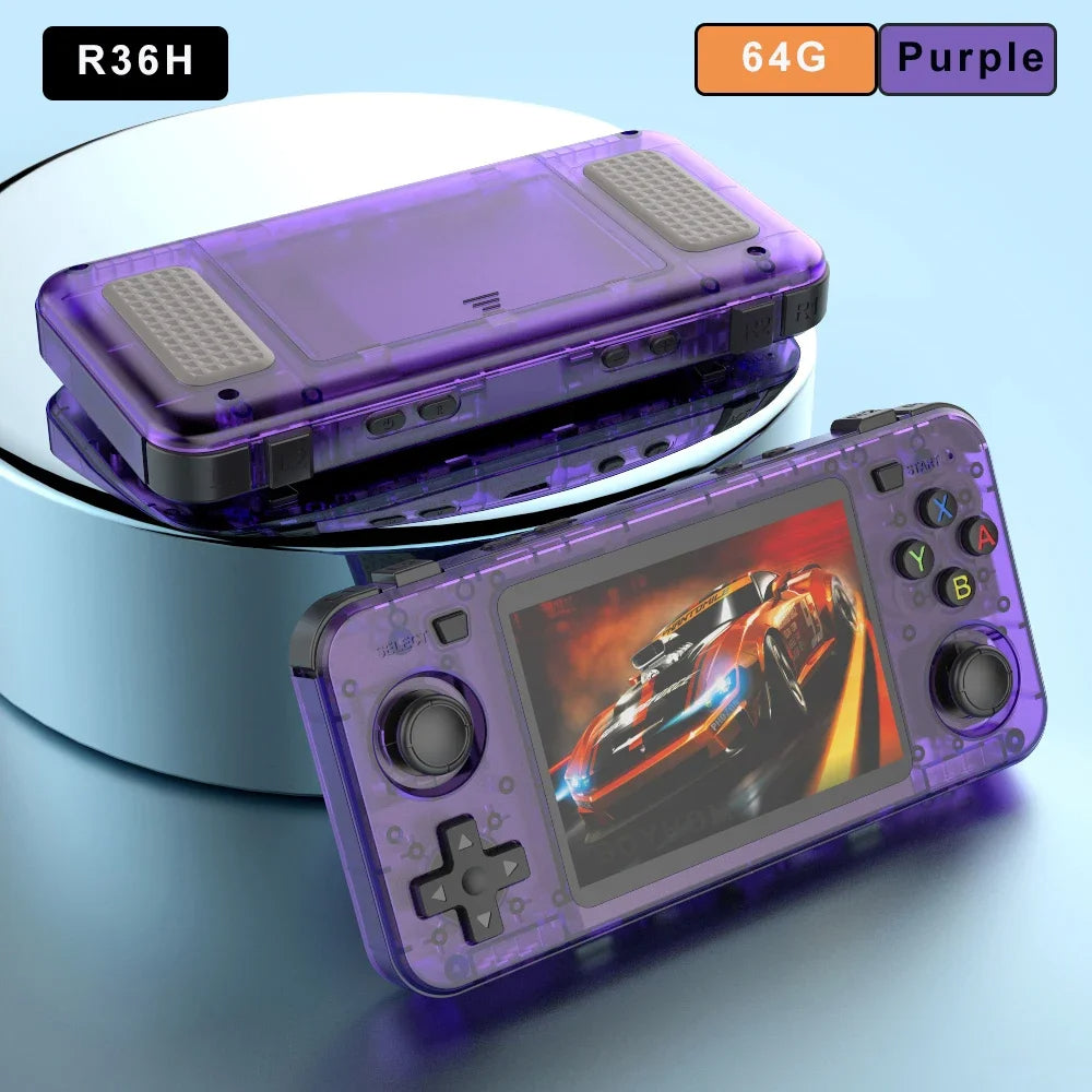 Neue R36H Retro Handheld Spielekonsole 3,5" IPS Linux RK3326 20000+ Games - Retroengel