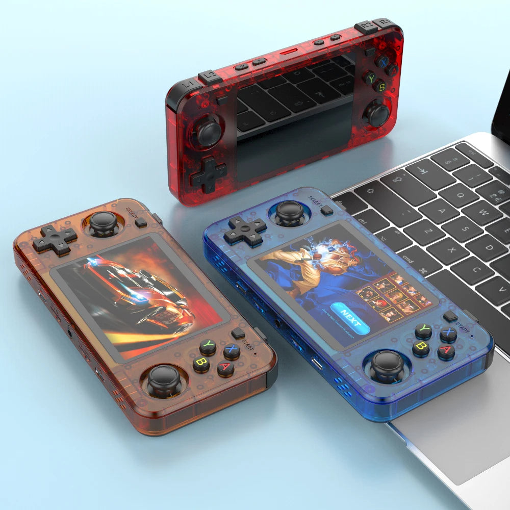Neue R36H Retro Handheld Spielekonsole 3,5" IPS Linux RK3326 20000+ Games - Retroengel