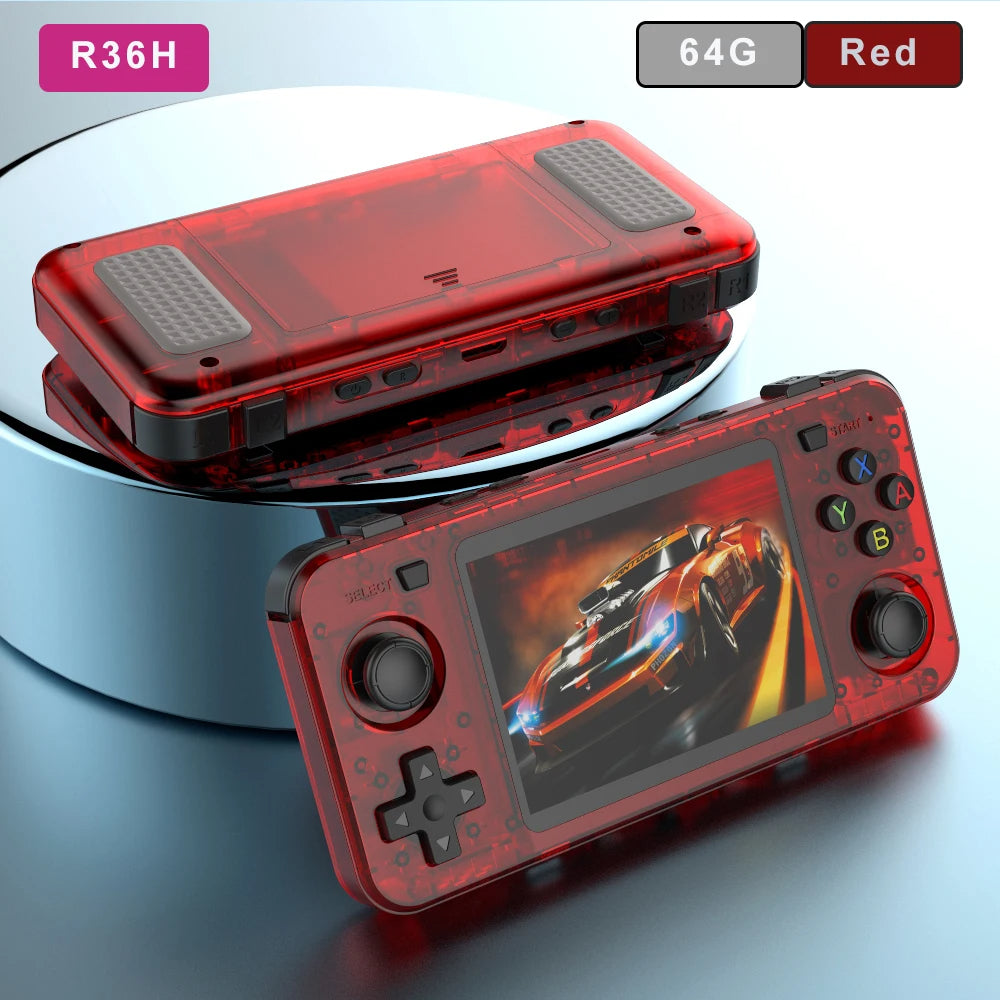 Neue R36H Retro Handheld Spielekonsole 3,5" IPS Linux RK3326 20000+ Games - Retroengel