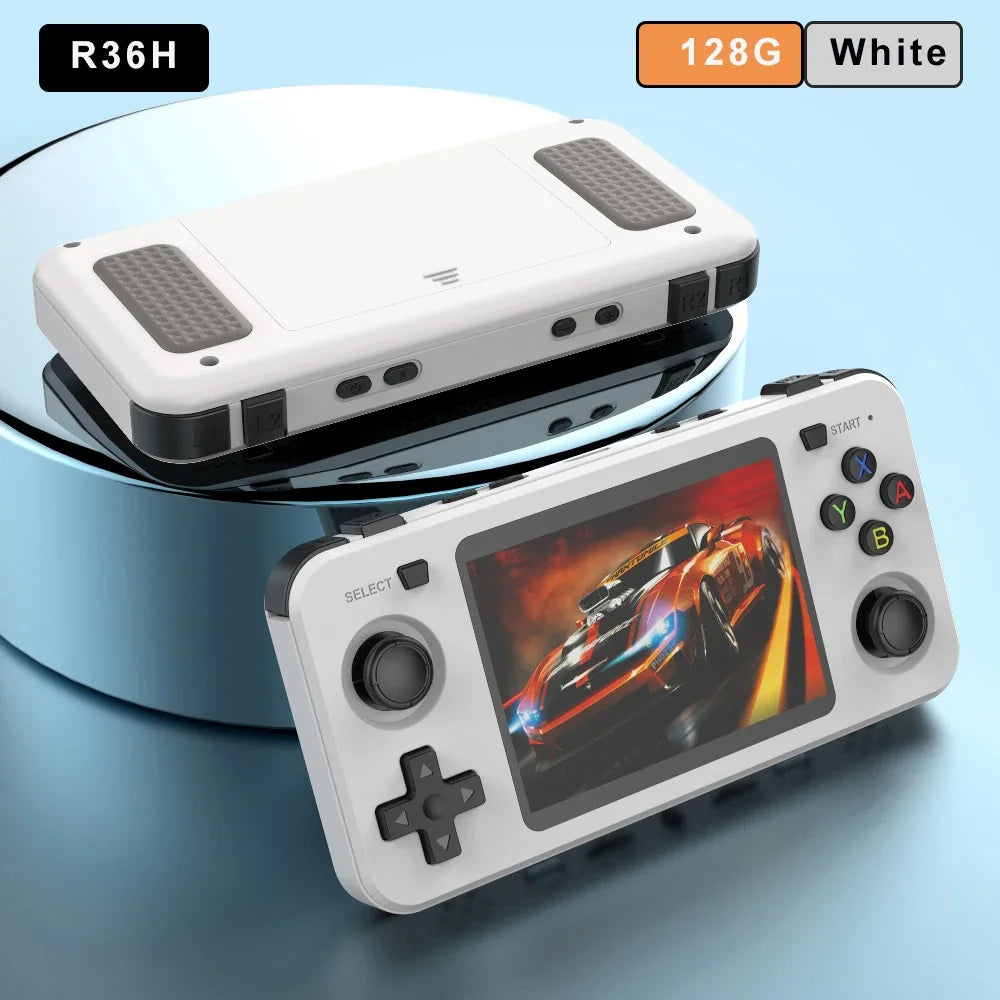 Neue R36H Retro Handheld Spielekonsole 3,5" IPS Linux RK3326 20000+ Games - Retroengel