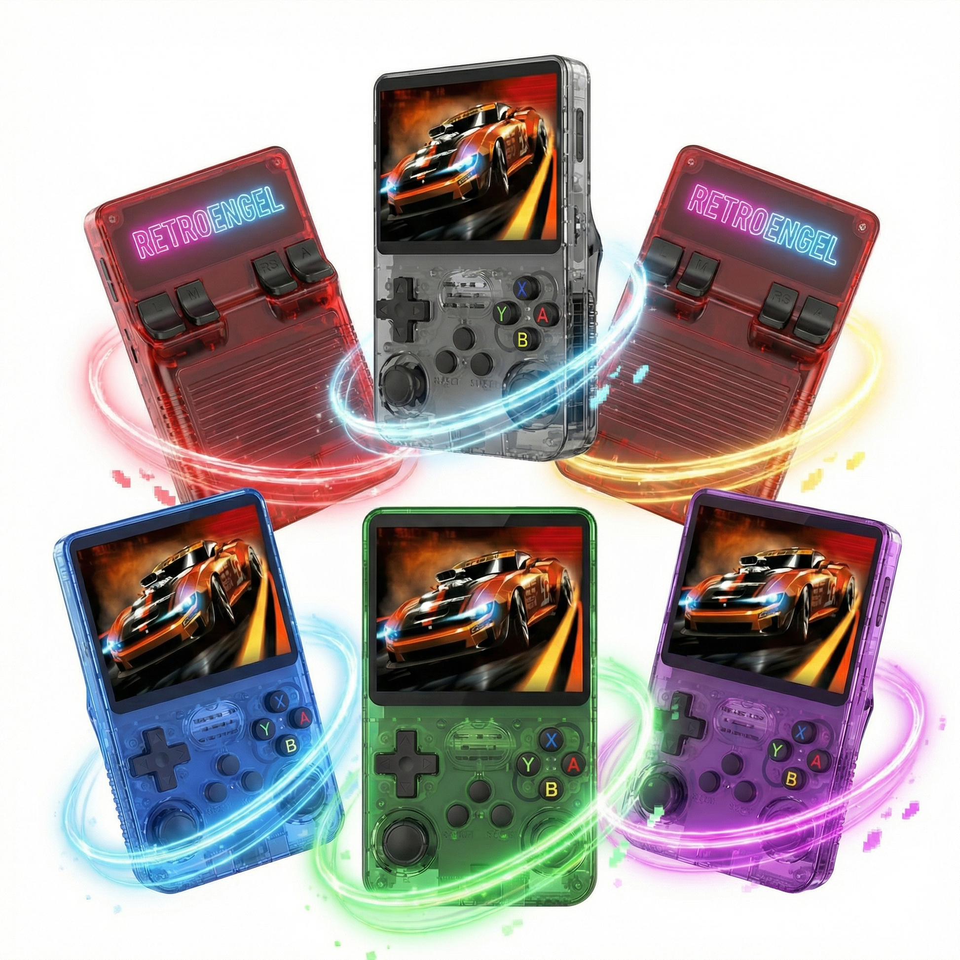 R36S Retro Handheld Konsole 128GB – 3,5" IPS, Linux, tragbarer Videospieler - Retroengel