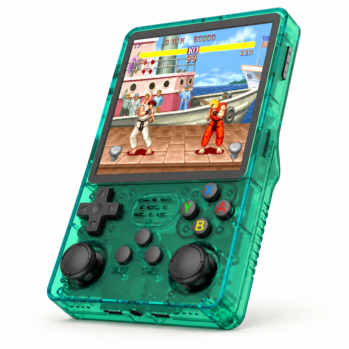 R36Plus Ultra Retro Handheld Konsole 4" IPS Linux 64Bit RK3326 N64 PS1 Portable