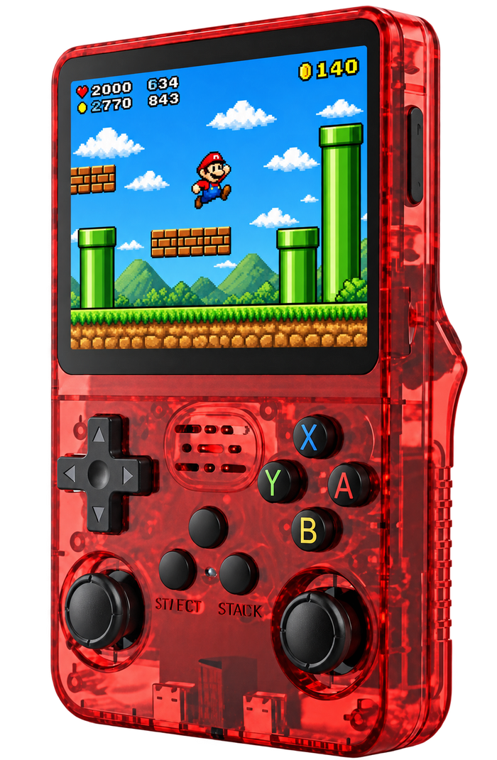 R36S Retro Handheld Konsole 64/128 GB – 3,5" IPS, Linux, tragbarer Videospieler