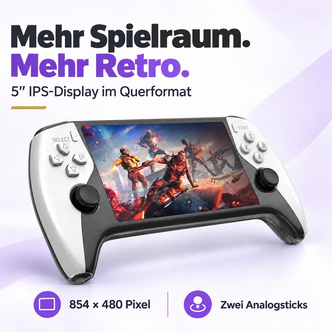 SF3500 – 5 Zoll IPS-Display und zwei Analogsticks