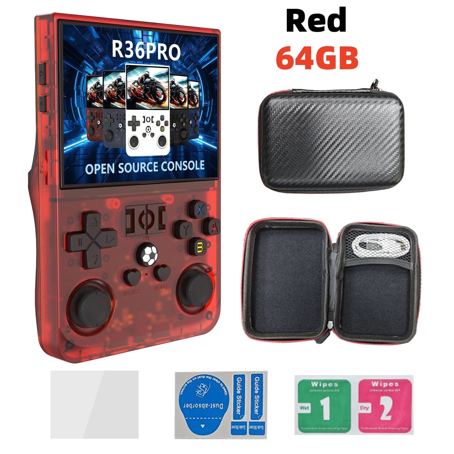 R36 PRO Retro Handheld Konsole – 128GB, 3,5″ IPS