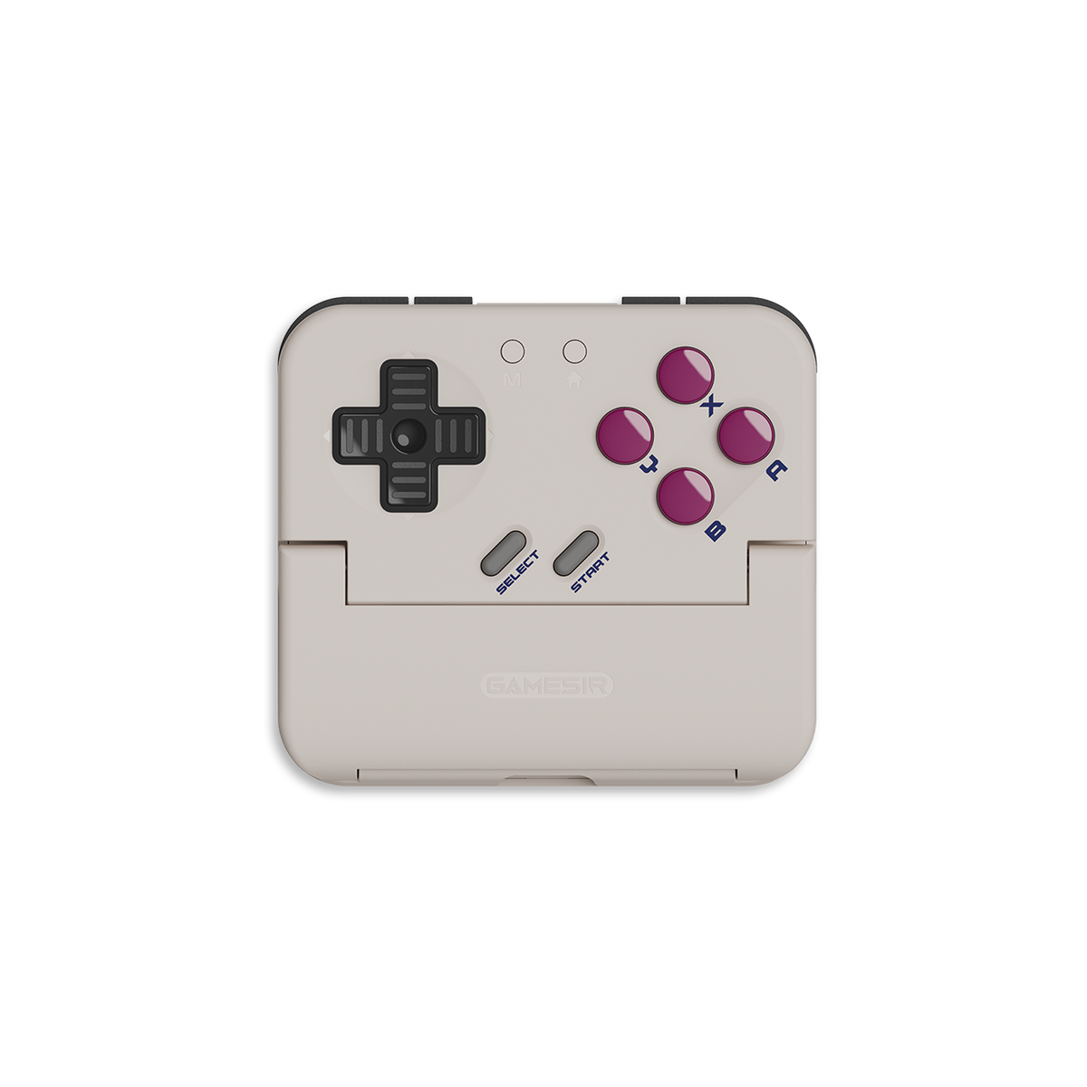 Grauer Retro-Handycontroller ohne Smartphone
