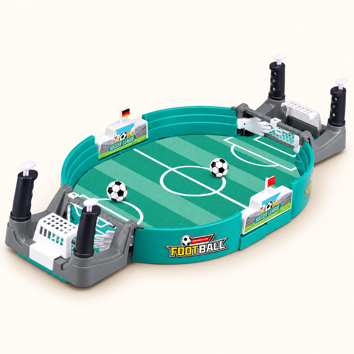 Tischfußball-Spiel mit 16 Bällen – Das Set mit Ballreserve