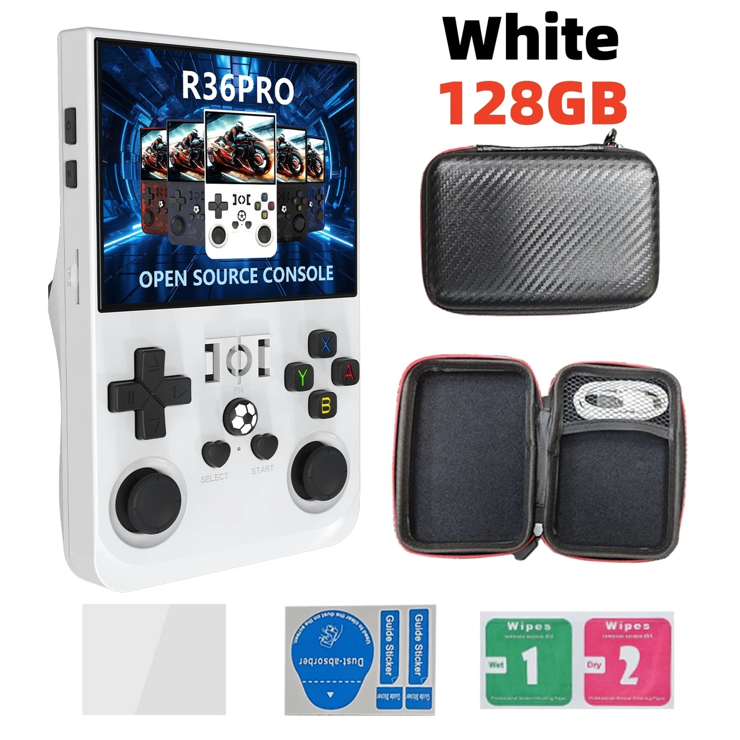 R36 PRO Retro Handheld Konsole – 128GB, 3,5″ IPS
